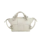 Bottega Veneta Arco Tool Small Top Handle Bag Chalk