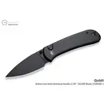 WE KNIFE/CIVIVI QUBIT 黑鋁柄黑刃折刀 -14C28N鋼(黑石洗處理)