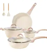 Pramedia 13 Pc Granite Pots and Pans Set Non Stick Cookware Set MS2024-13B