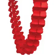 Red Tissue Paper Honeycomb Garland (4m)