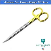 Medical TC Goldman Fox Scissors Straight 13cm Tungsten Carbide Suturing Trimmer