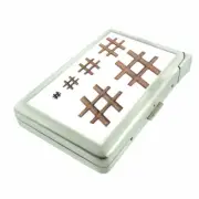 Hashtags D5 Cigarette Case with Built in Lighter Metal Wallet