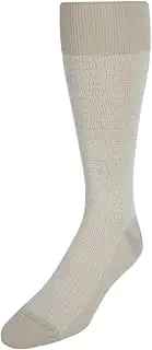 [Trafalgar] Men's Horatio Cross Hatch Design Mid-Calf Mercerized Cotton Socks