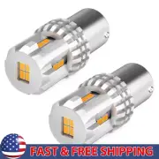 Super 1156 3497 7506 Bright LED Rear Turn Signal Light Bulb Amber 2200K 48W 2/8x (for: Peugeot)