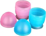 2pcs Hair Coloring Shaking Cups Hair Dye Mixing Bowl Diy Salon Easy Clean Safe Materials