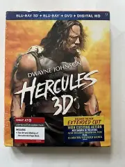 Hercules 3D (Blu-ray/DVD, 2014, 3-Disc Set, Unrated) NEW Target w/slipbox