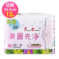 在飛比找PChome24h購物優惠-FC美麗先淨 草本抗菌衛生棉 日用 24.5cm 8片/包x