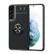 For Samsung Galaxy S22+ Plus 5G Case, Ring Holder Shielding Cover, Black