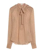 CAMICIA polka-dot blouse FR40 Nude