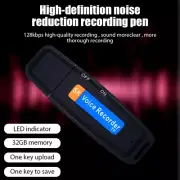 MIni Audio Voice Recorder USB Flash Pen Drive Sound Recording with 32GB Micro SD