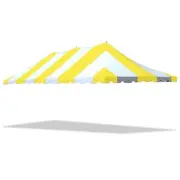Replacement Pole Tent Canopy Top 20x40 Yellow Cover Event Wedding Party Open Box