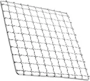 Square Stainless Steel Barbecue Grill Grate Reusable Mesh Baking Mat Outdoor Grilling Supply for Vegetables Meat Fish Skewers Durable BBQ Grate for Camping Cookouts
