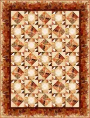 Quilt Kit - Reflections Of Autumn II - 79" X 103" Double/Full Throw Quilt