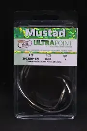 Mustad 39931NP-BN Ultra Point Size 16/0 Inline 1X Long Circle Hooks 2X Strong