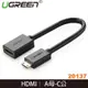 【MR3C】含稅公司貨 綠聯 22cm MINI HDMI 轉 HDMI 傳輸線 (20137)