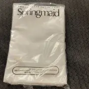 Vintage New Springmaid 2 Standard Pillow Cases White OC4