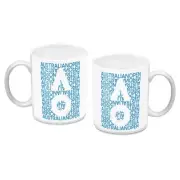 Australian Open White Letters 2022 Design Coffee Cup