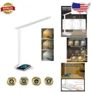 Touch Control LED Desk Lamp & Wireless Charger - Eye-Friendly Lighting Solutions