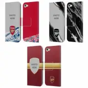 PERSONALISED ARSENAL FC CUSTOMISED PHOTOS LEATHER BOOK CASE FOR APPLE iPOD TOUCH