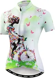 [HimyBB] Women's Cycling Jersey Short Sleeve Bike Shirt Top Lady Biking Clothing