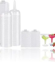 25 Clear Coupe Glasses, 4oz - Champagne, Margarita, Martini, and Cups for Parties, Decorations