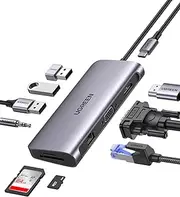 Ugreen 80133 USB 10-in-1 Type C Hub with Ethernet, Grey