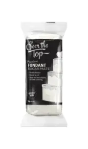 Over The Top White Premium Sugar Paste Fondant 1kg Covering Cake Smooth