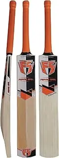 FERVOR SPEL® Tornado Pre Knocked Kashmir Willow Short Handle - Cricket Bat with Shock Absorbing Hand Grip & Padded Bat Protection Cover