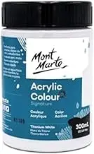 Mont Marte Signature Acrylic Colour Paint 300 ml, Titanium White