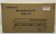 LaraLov Smokeless Grill Indoor 1500W Electric Raclette Grill Non-Stick Plate-New
