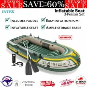 Intex Seahawk Boat Challenger Inflatable Sports 3 Person Floating Raft Kayak New