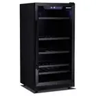 Husky Riserva 240L Dual Zone Wine Fridge in Black HUSWS72DMBZY