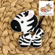 Autism Chewy Necklace - Chewie Tube Sensory ASD ADHD SPD Chew Zebra