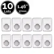 10 Pack 1.46 Inch 37 mm Snap Slab Coin Display Holders 4 Silver Strike