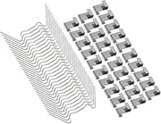 Glass Fixing Clips 100pcs Glazing z Overlap Stainless Steel Strong Support