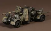 Warmaster WWII German 88 mm flak 37 anti-aircraft gun 1/72 DIECAST MODEL GUN