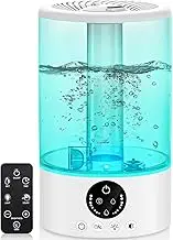 YVXUN Air humidifier for bedroom,3L Large Air Humidifier with Adjustable Humidity Control,Lower Noise,7 Colors Night Light Adjustable Mist Levels, Timer, Auto Shut-Off,Humidifiers for Any Rooms