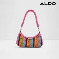 在飛比找momo購物網優惠-【ALDO】EMRYS-彩色帆布編織仕女皮革單肩包(多彩)