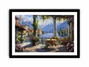Lake House Framed print Art Poster