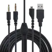 USB Headphones RGB PC USB 3.5mm Mic Audio Cable for SteelSeries Arctis 3 5 7