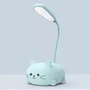 LED Desk Lamp for Kids, Cute Cat Lamp USB Rechargeable Reading Light,Portable LE