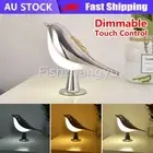 3 Color LED Bedside Night Dimmable Bird Lamps Touch Control USB Rechargeable NEW