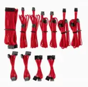 For Corsair PSU - Red Premium Individually Sleeved DC Cable Pro Kit, Type 4 (Gen