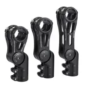 130° Adjustable Aluminum Short 31.8mm Handlebar Stem Riser for MTB Road Bike