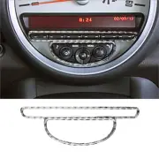 Carbon Fiber Interior Radio Control Cover Trim Sticker For Mini Cooper 2007-2010 (for: Mini)