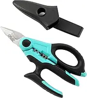C.JET TOOL 7" Stainless Professional Electrician Scissors Multi-Grip Design Aluminium Copper Soft Cable
