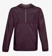 Under Armour Youth YXL Windbreaker Burgundy Packable Sackpack Rain Jacket NEW