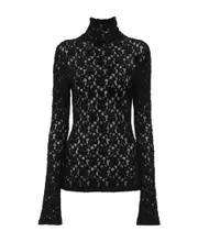 Chloé Fitted Turtleneck Knit Top FR40 Black