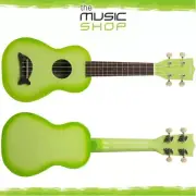 Kala Makala Green Apple Burst Soprano Dolphin Ukulele with Bag - MK-SD/GRNBRST