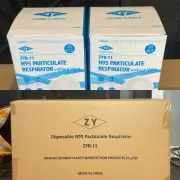 FULL CASE 400 Masks ZY N95 Face Mask Zyb-11 Niosh Particulate Respirator Exp/22